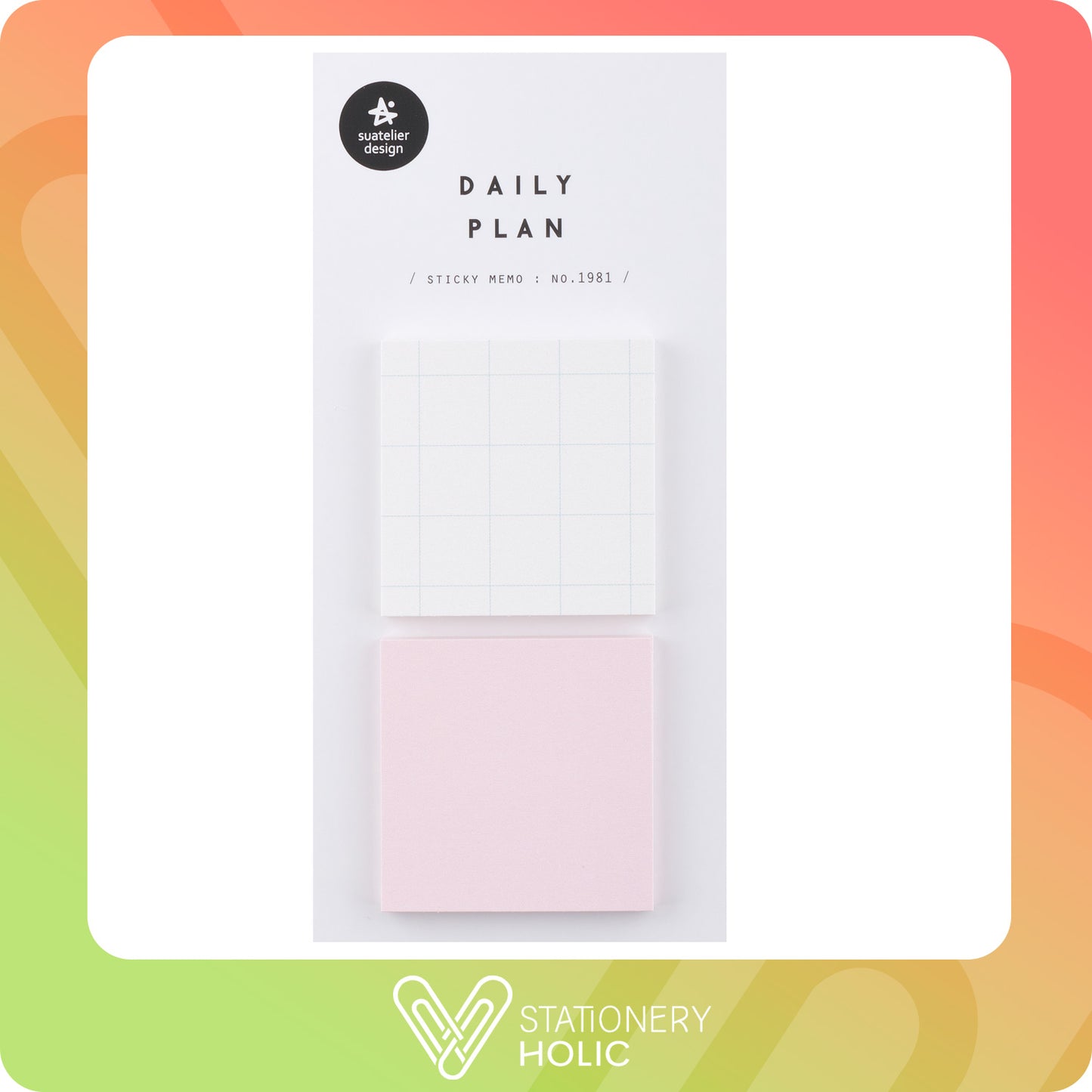 Suatelier - Sticky Notes - Daily Plan No. 1981