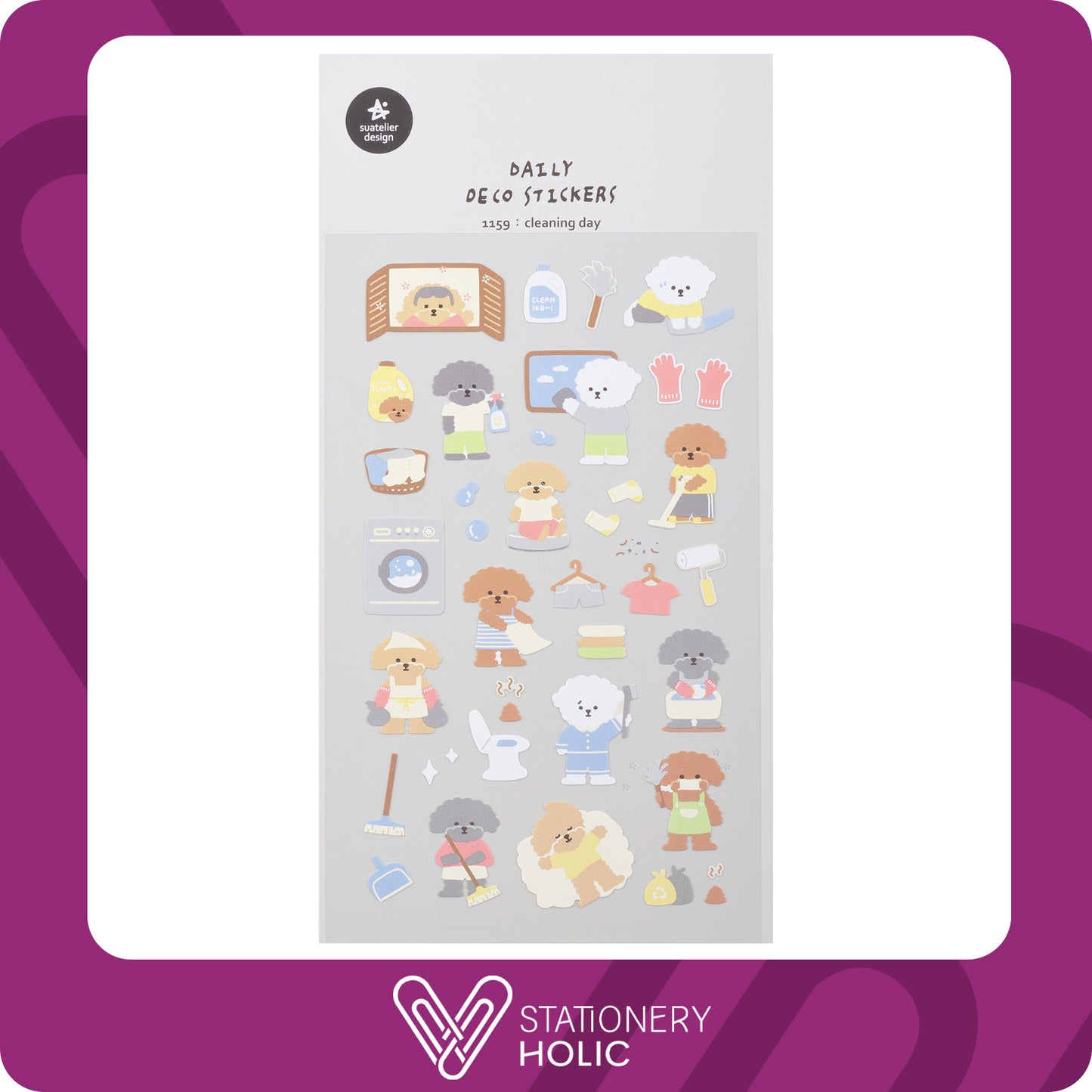 Suatelier - Stickers - Cleaning Day