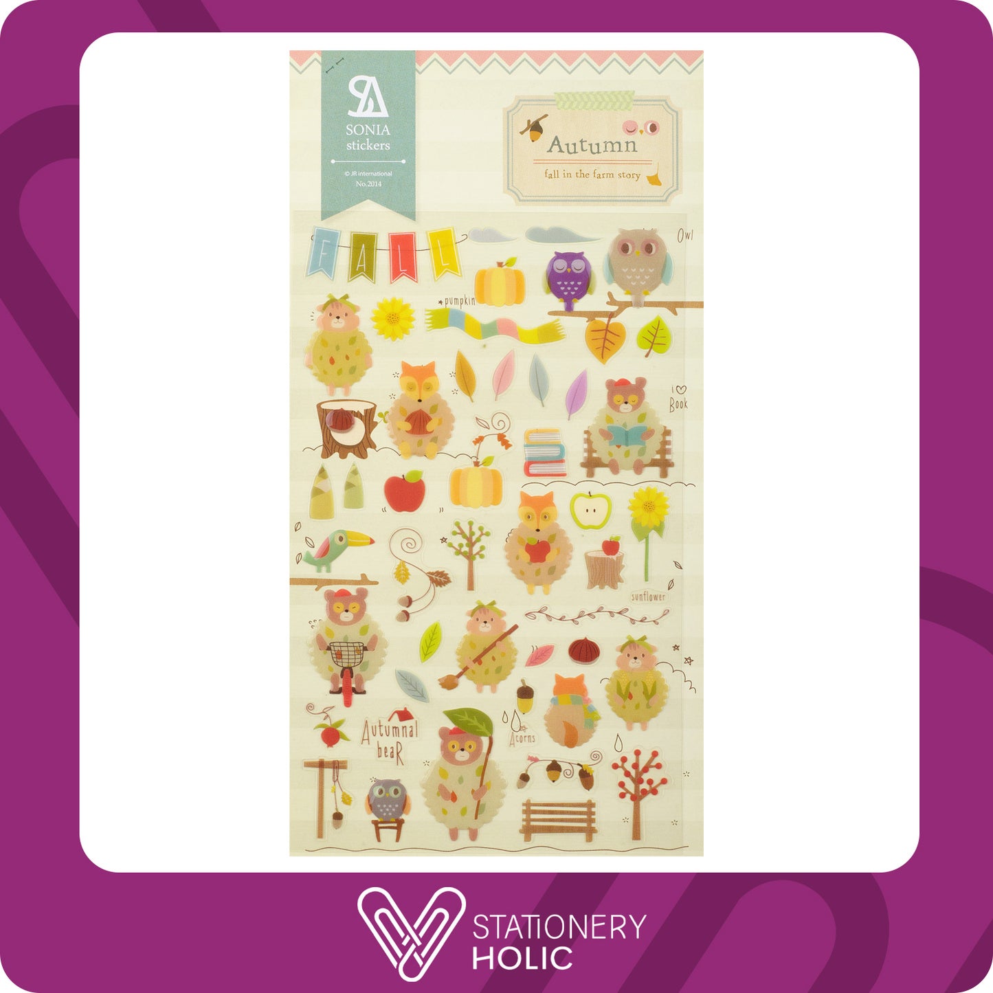 Suatelier - Stickers Enamel Sonia Design - Autumn