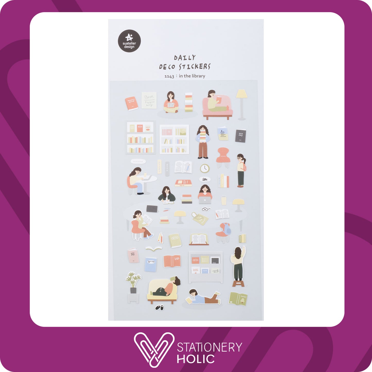 Suatelier - Stickers - In The Library