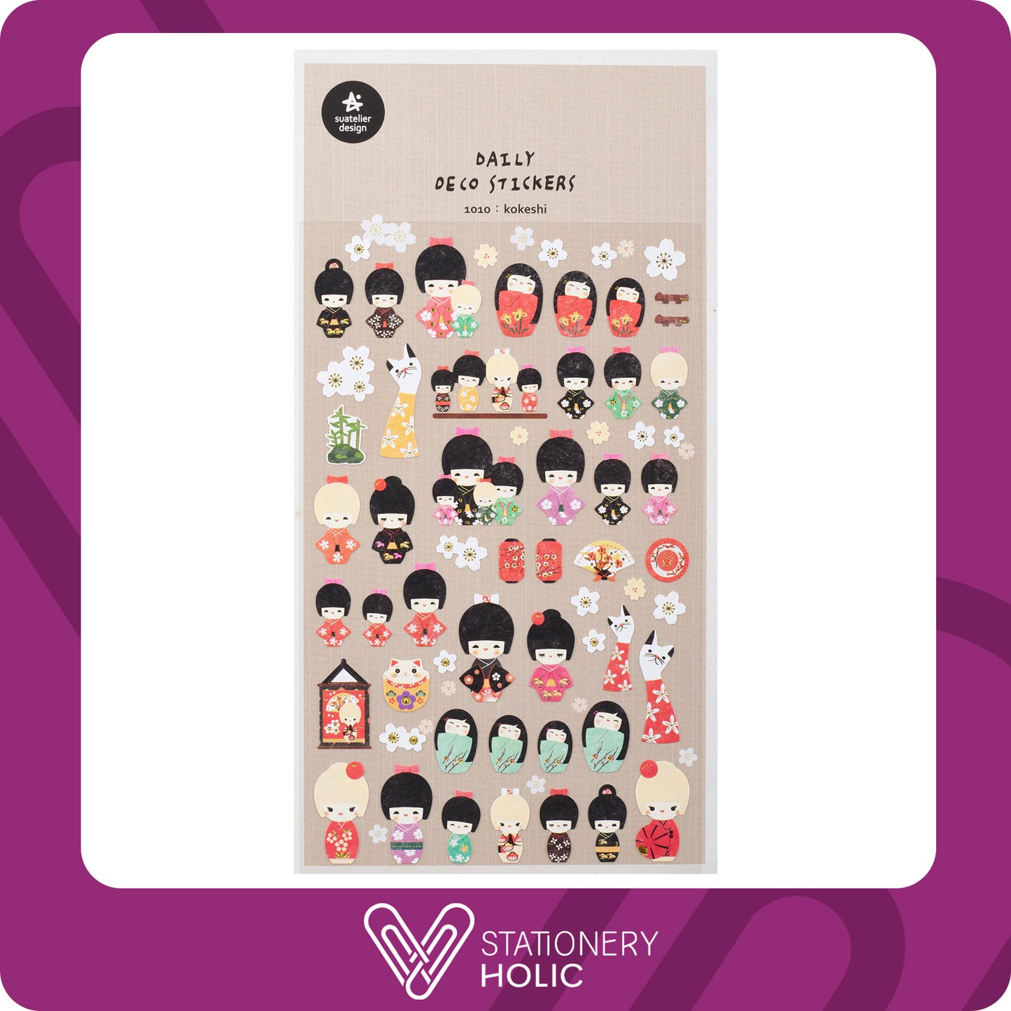 Suatelier - Stickers - Kokeshi