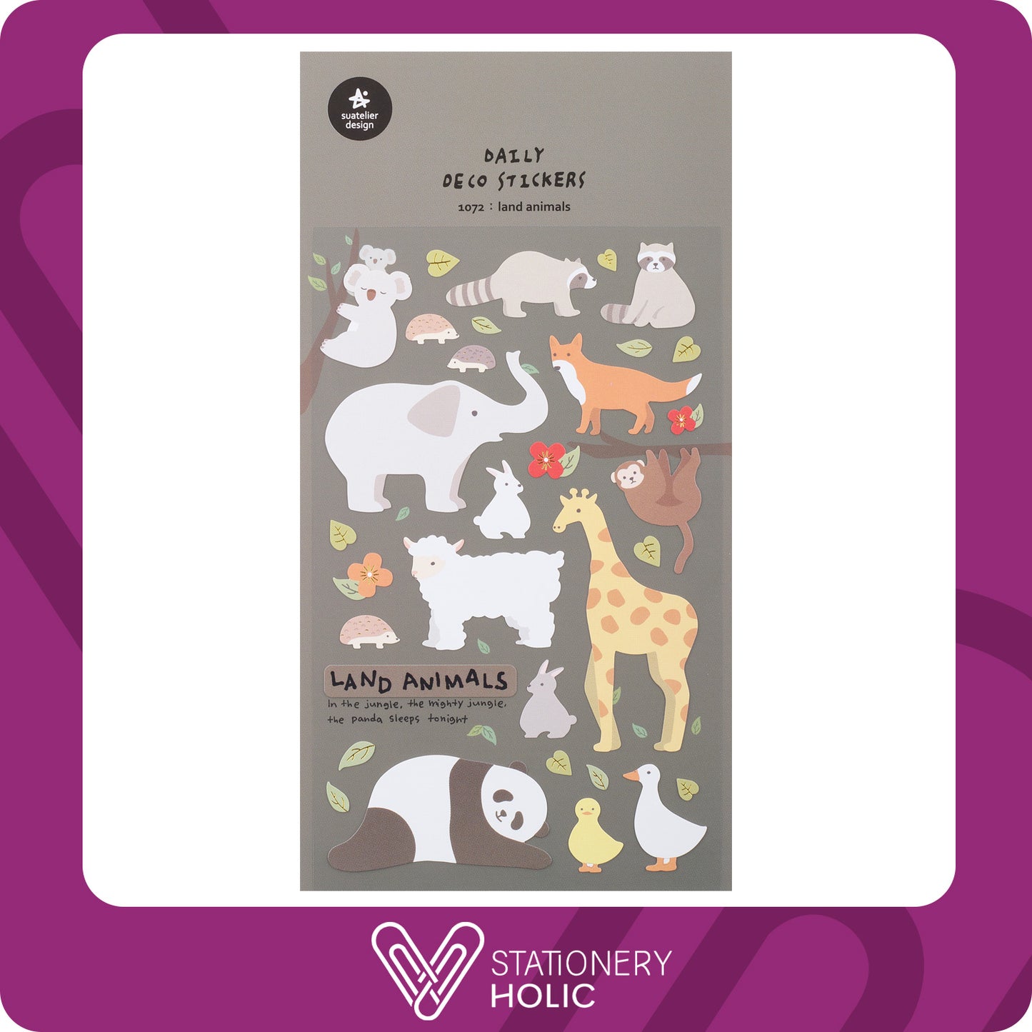 Suatelier - Stickers - Land Animals