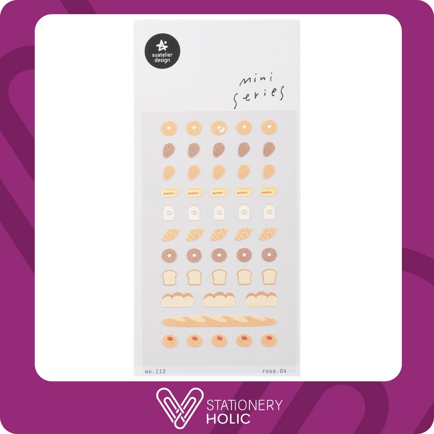 Suatelier - Stickers Mini - Food 04