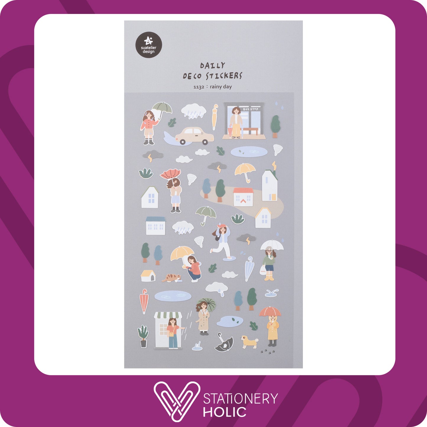 Suatelier - Stickers - Rainy Day
