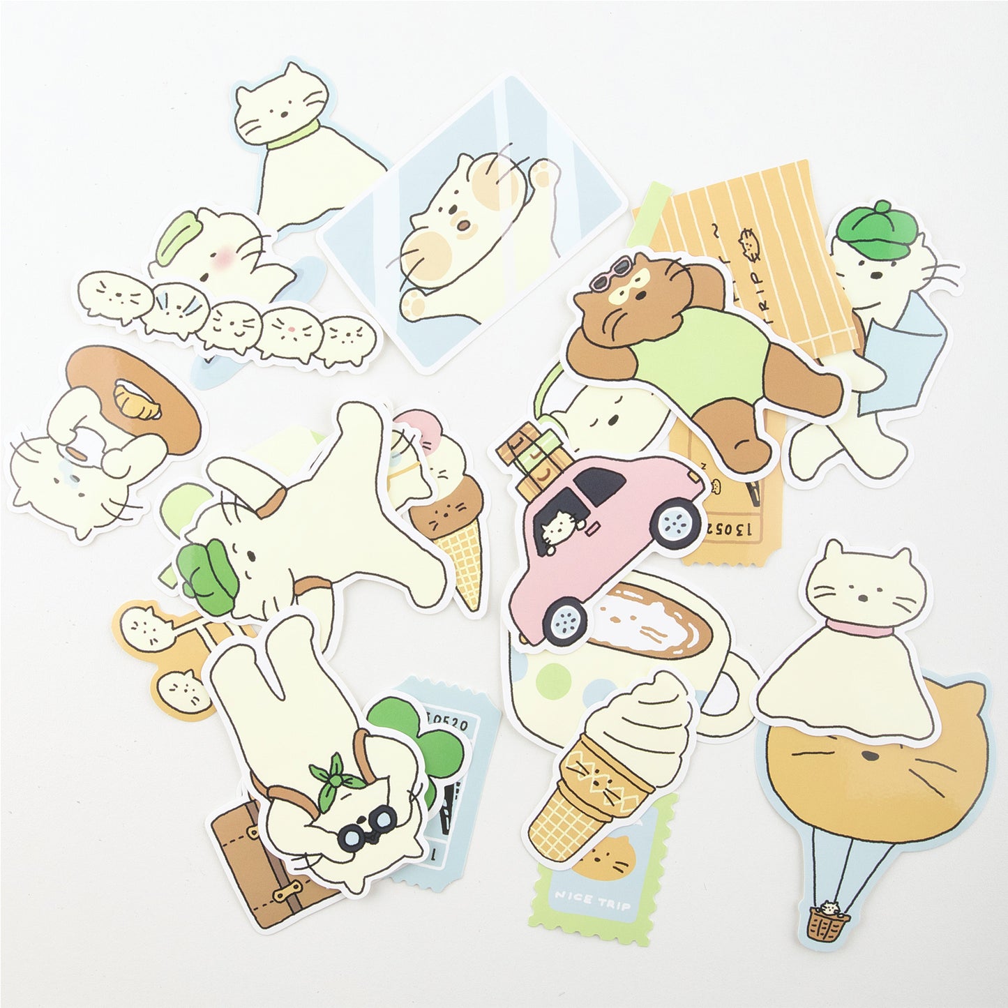 Suatelier - Stickers Travel - Cat's Happy Trip