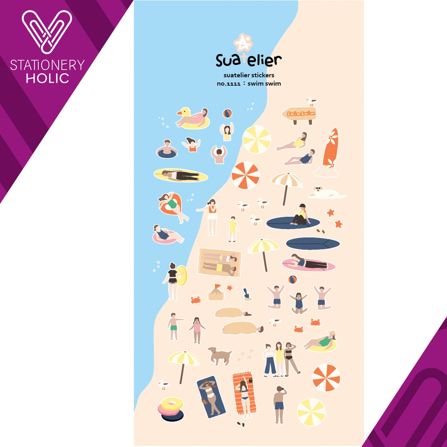 Suatelier - Stickers - Swim Swim