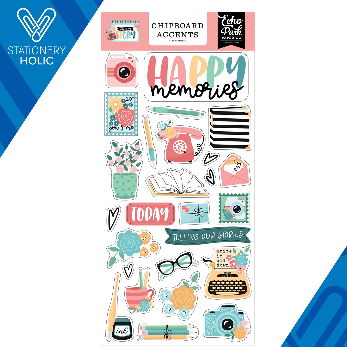 Echo Park - Chipboard Accents - Telling Our Story