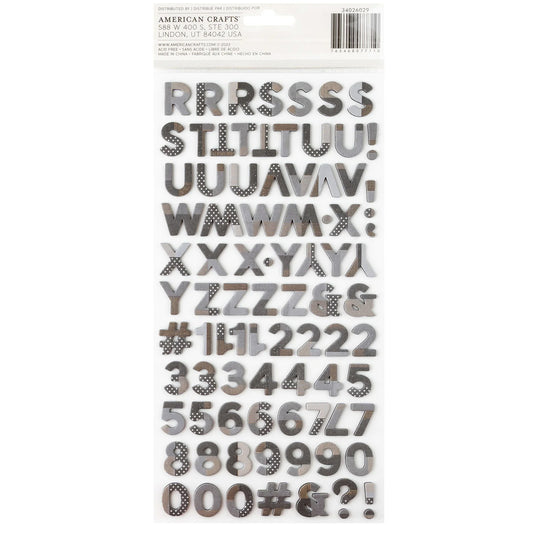 American Crafts - Thickers - Alpha Bold & Bright