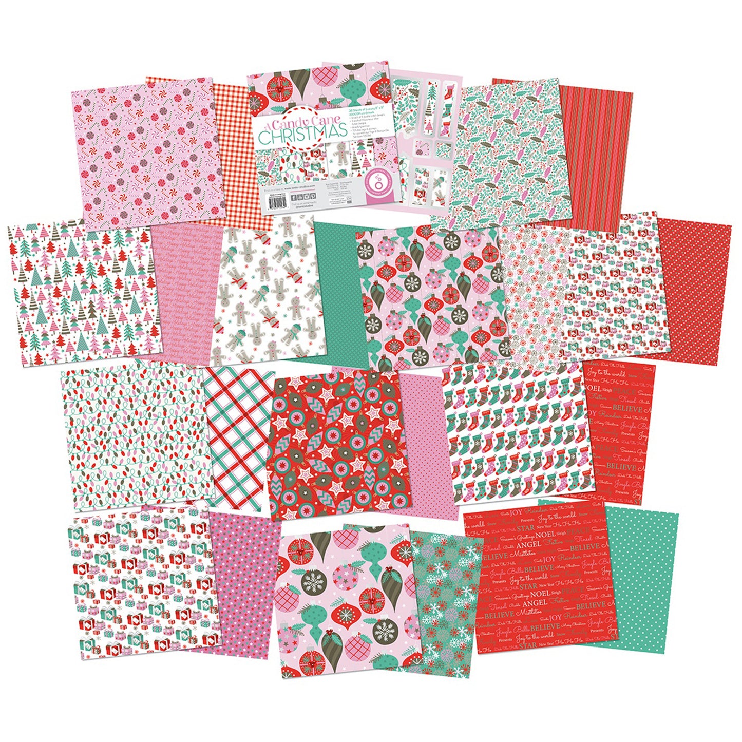 Tonic Studios - Colección 8 x 8 - A Candy Cane Christmas