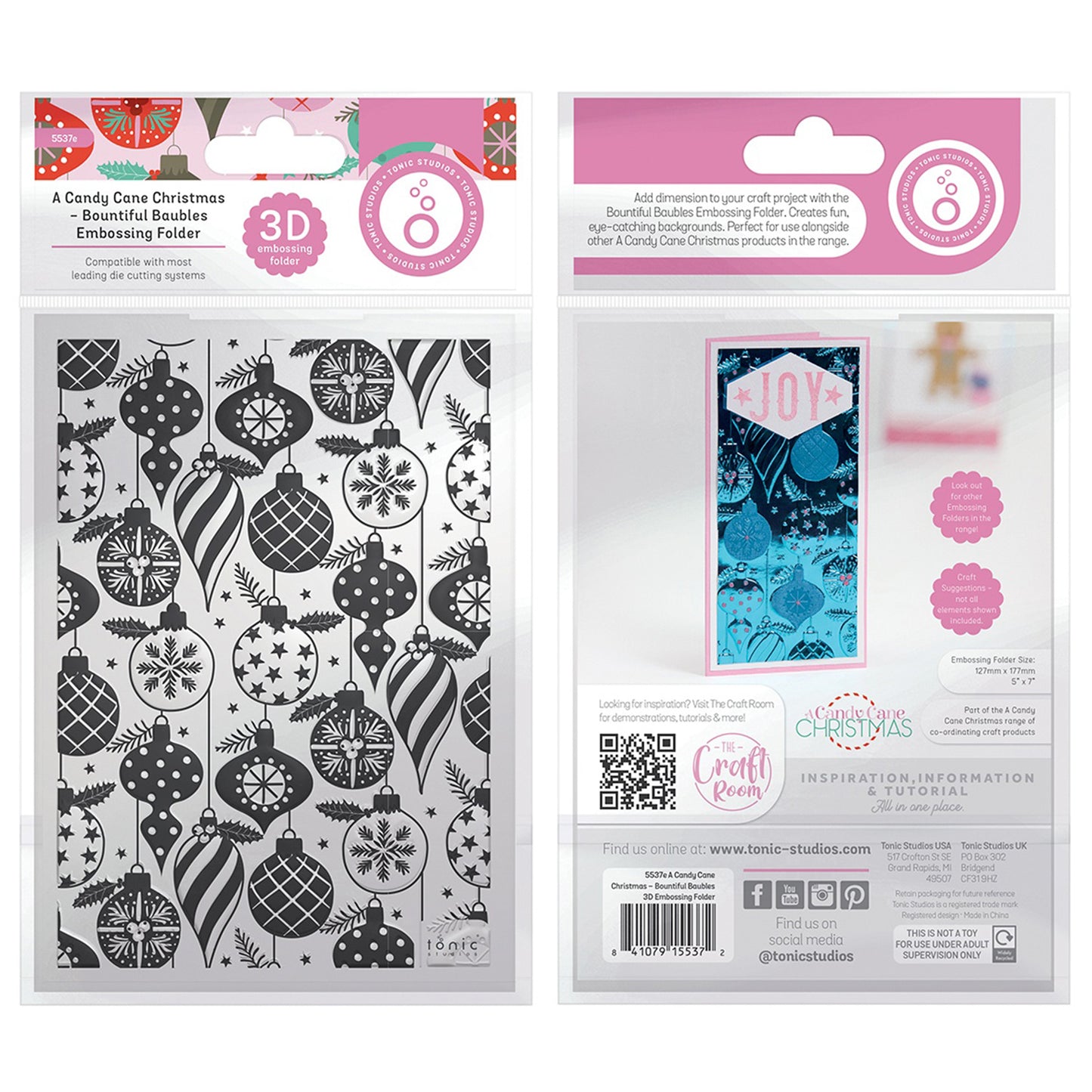 Tonic Studios - Embossing Folder - Bountiful Baubles