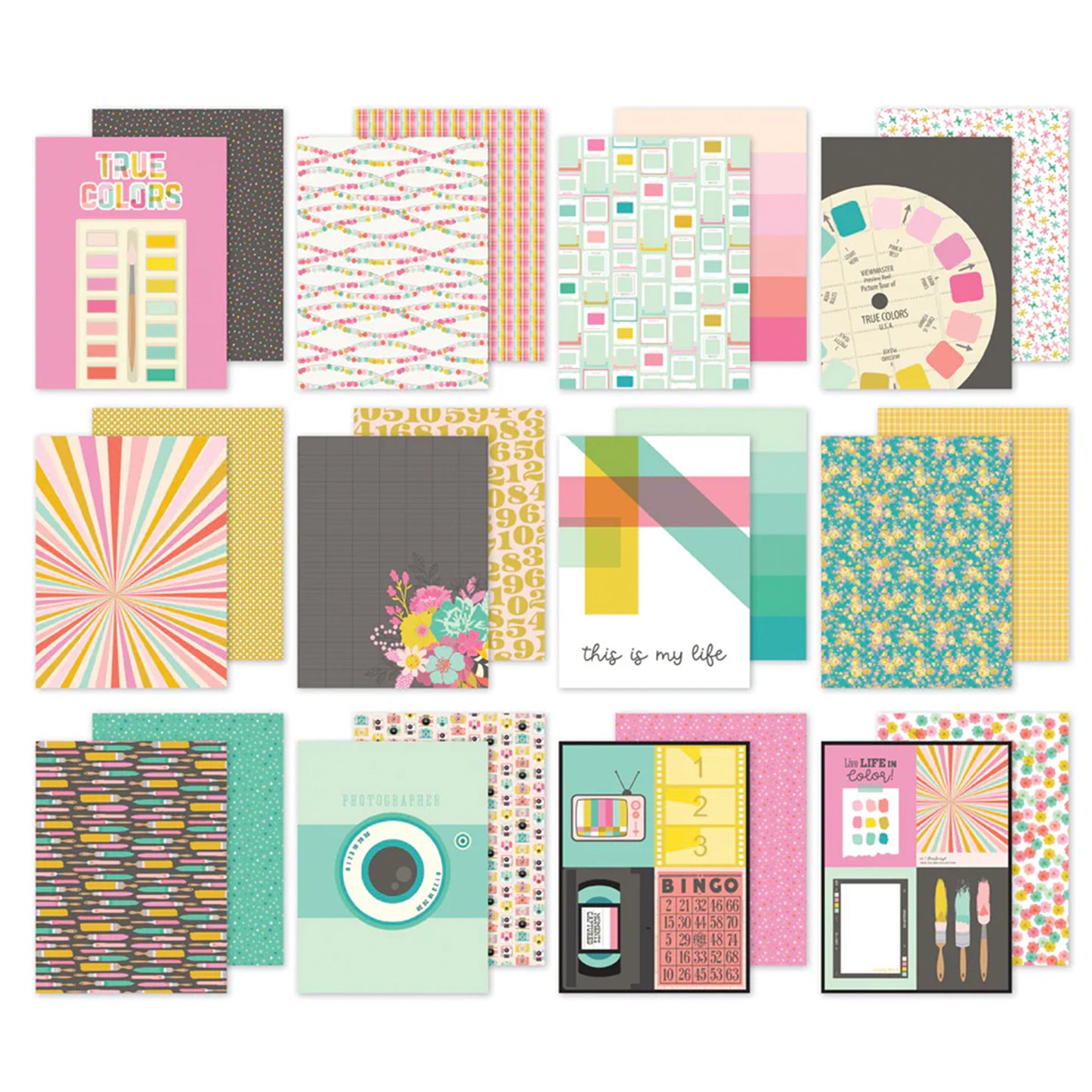 Simple Stories - Bloc Papel 6 x 8 - True Colors