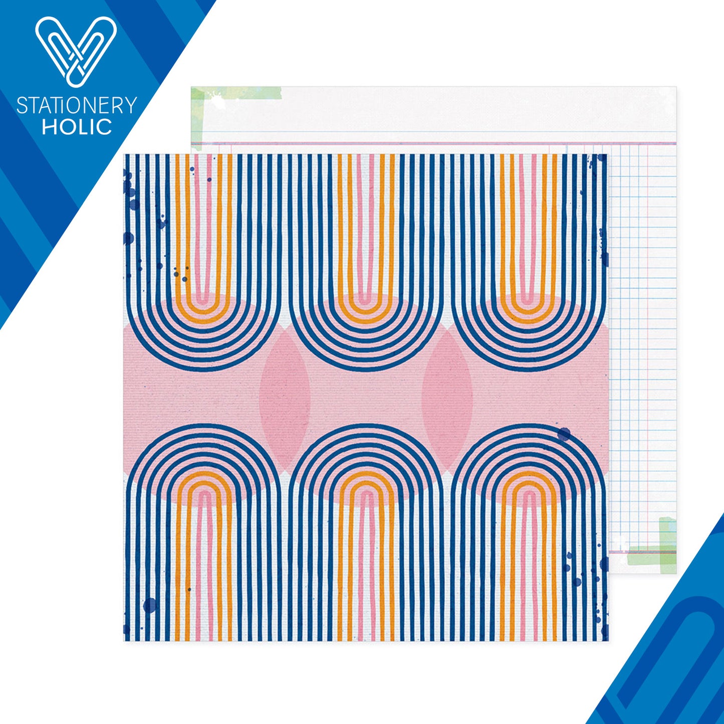 Vicky Boutin - Hoja de Papel 12 x 12 - Bold + Bright - In The Details