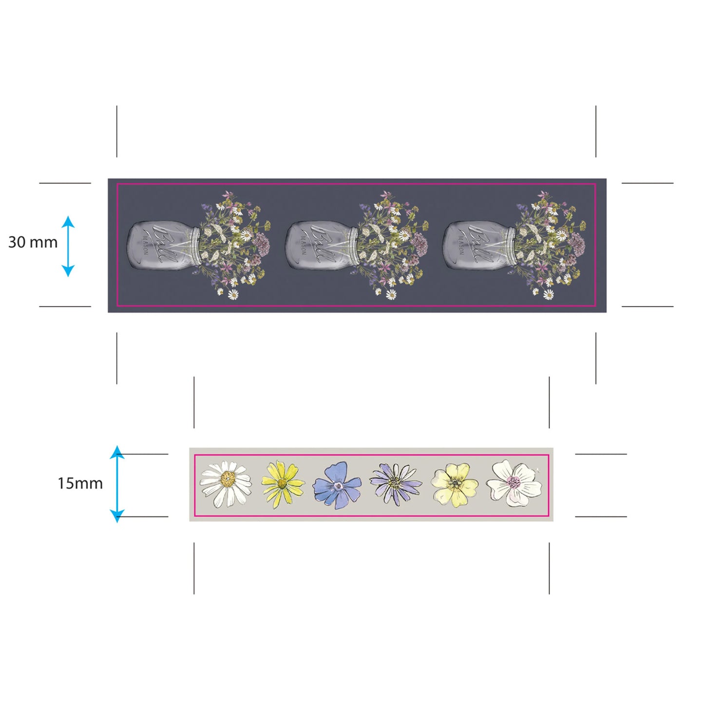 Craft Consortium - Washi Set - Wildflower Meadow