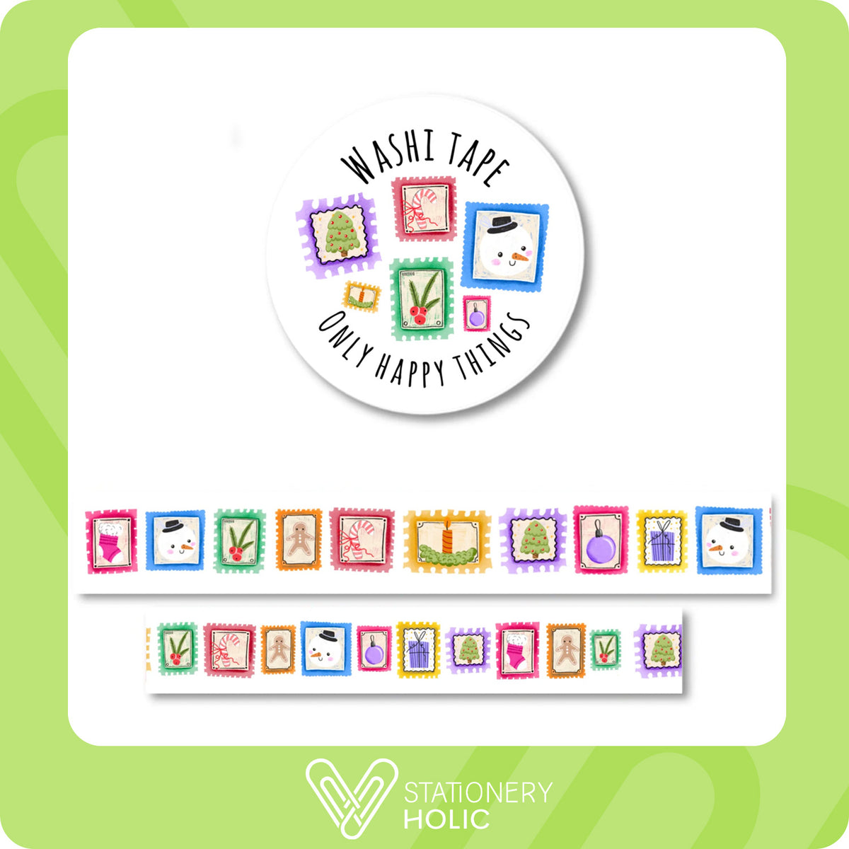Only Happy Things - Washi 15 mm - December Stamps