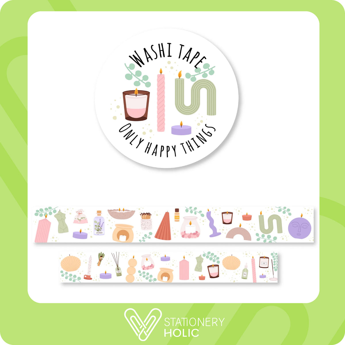 Only Happy Things - Washi 15 mm - Home Scents