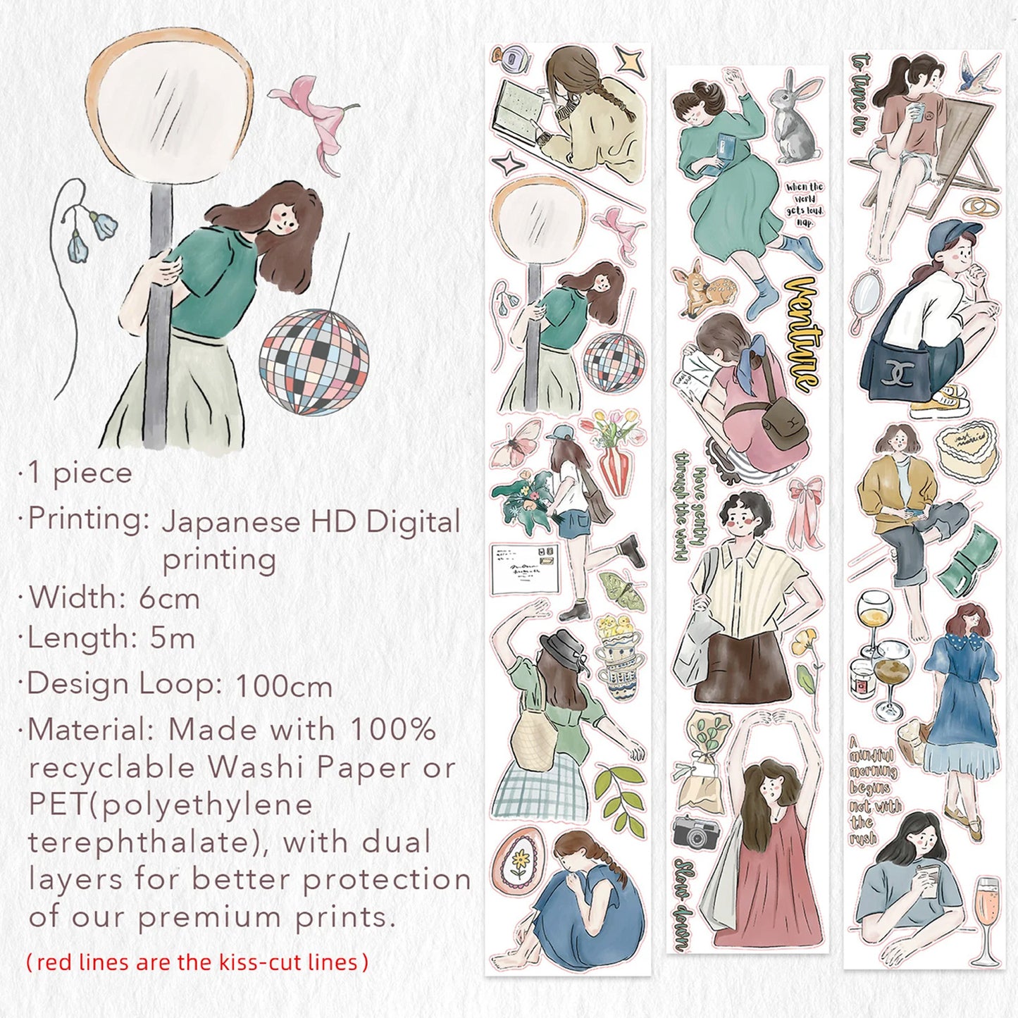 The Washi Tape Shop - Washi o PET Stickers S - Letter To Myself