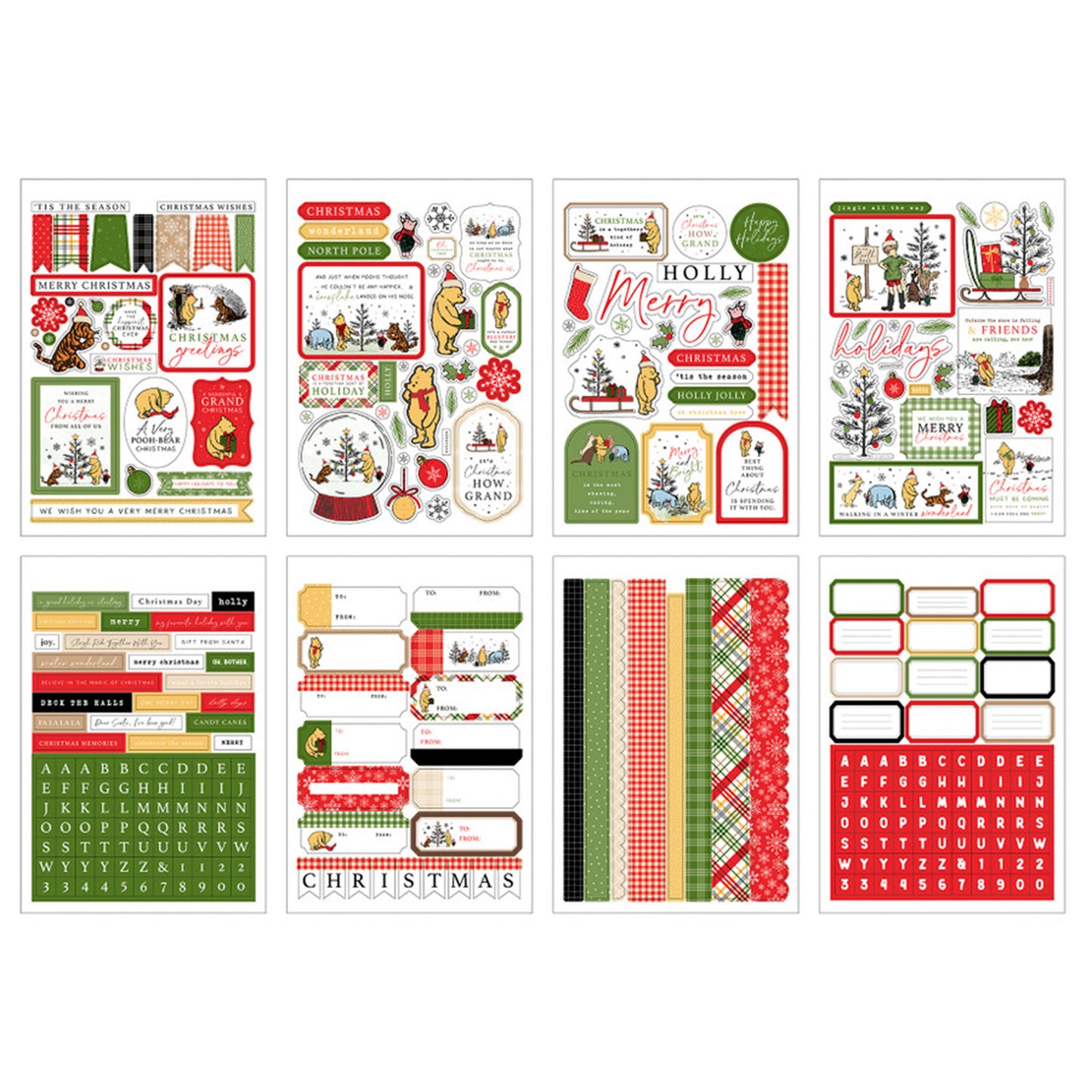 Echo Park - Sticker Book - Winnie The Pooh Christmas