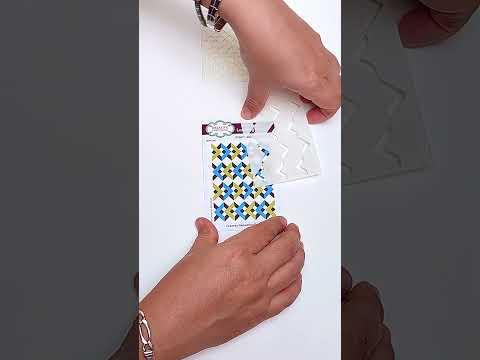 Creative Expressions - Stencils en Capas 3 x 4 Triple - Interlocking Squares