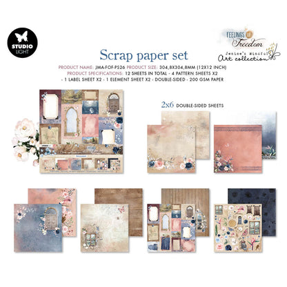 Studio Light - Bloc Papel 12 x 12 - Feelings of Freedom