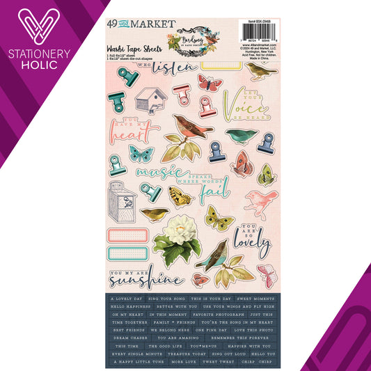 49 and Market - Washi Sheets - Birdsong