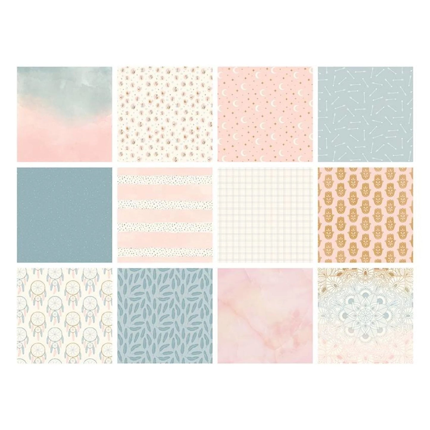 The Paper Boutique - Bloc Papel 6 x 6  - Pastel Dreams