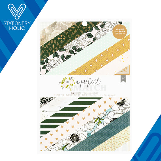 American Crafts - Bloc Papel 6 x 8 - A Perfect Match