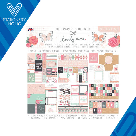 The Paper Boutique - Project Pad 8 x 8 - Lovely Days