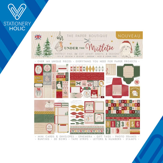 The Paper Boutique - Project Pad 8 x 8 - Under The Mistletoe