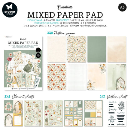 Studio Light - Bloc Papel A5 - Bohemian Spring