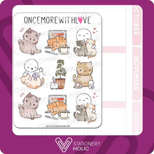 Once More With Love - Stickers - A Purr-Fect Week