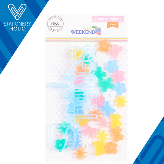 Hip Kit Club - Acrylic Shapes - Hello Weekend