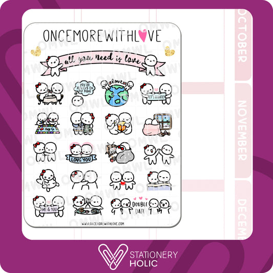Once More With Love - Stickers - All You Need is Love