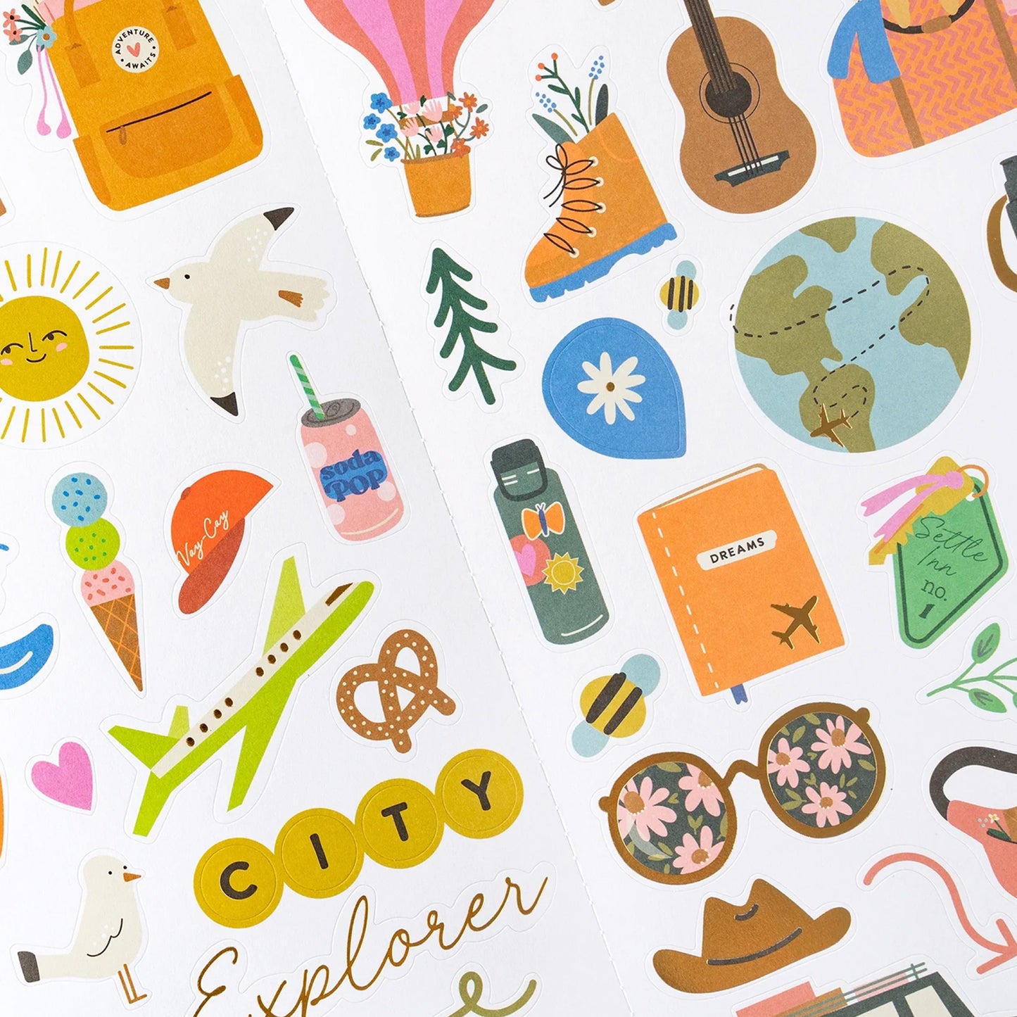 American Crafts - Stickers 6 x 12 - Coast To Coast