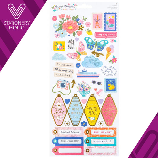 Paige Evans - Stickers 6 x 12 - Adventurous