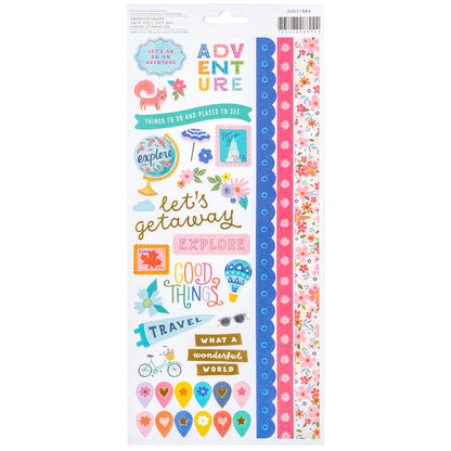 Paige Evans - Stickers 6 x 12 - Adventurous