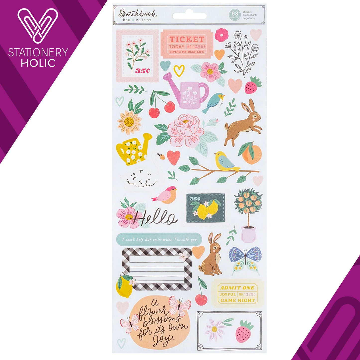 Bea Valint - Stickers 6 x 12 - Sketchbook