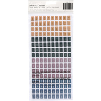 American Crafts - Thickers - Alpha Backyard