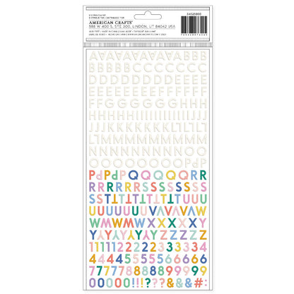 American Crafts - Thickers - Alpha Poppy & Pear