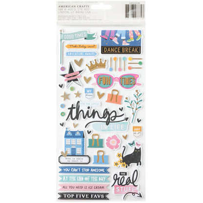 American Crafts - Thickers - Bold & Bright Phrases