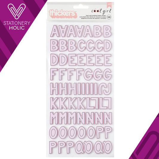 American Crafts - Thickers - Alpha Cool Girl
