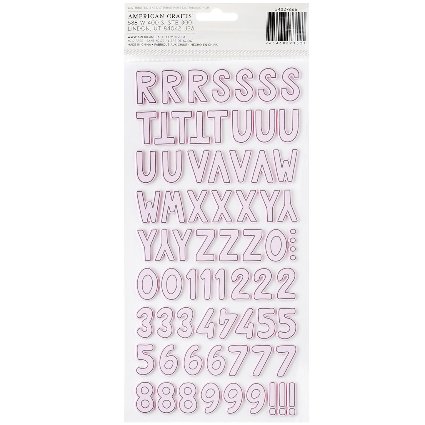 American Crafts - Thickers - Alpha Cool Girl