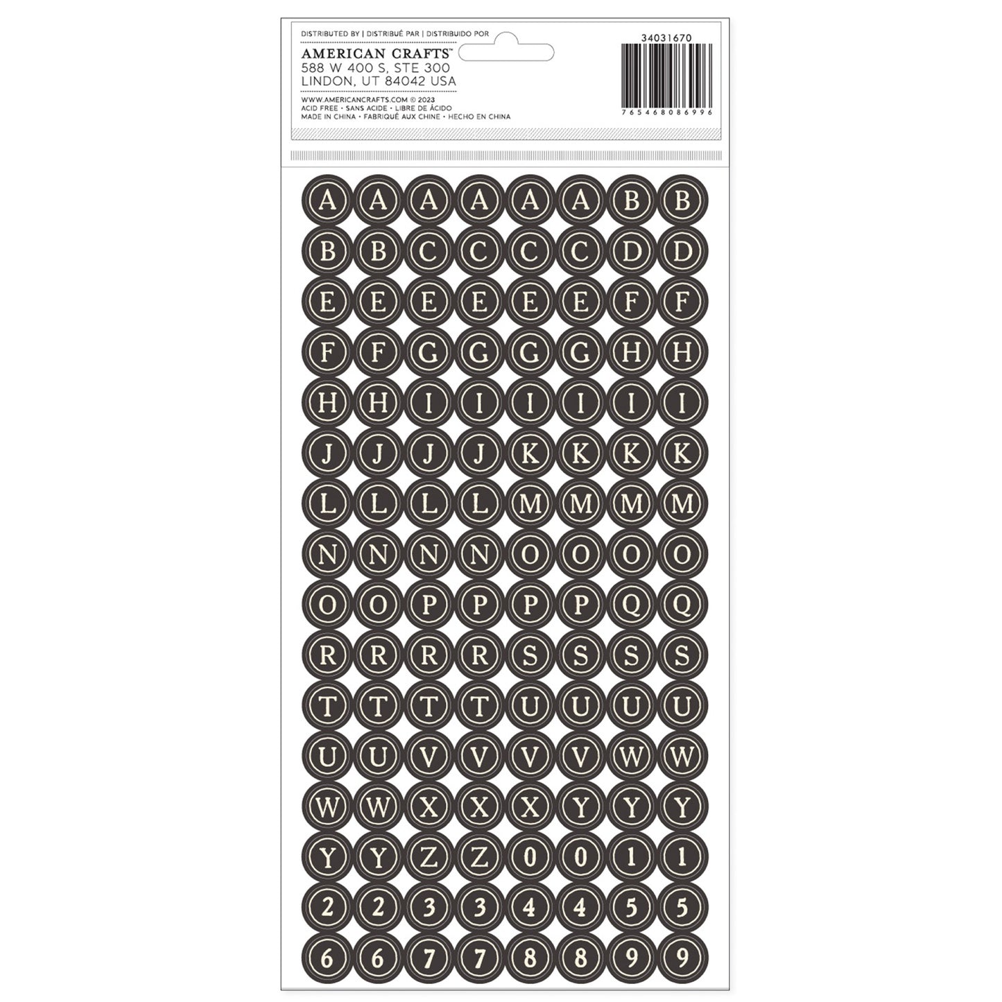 American Crafts - Thickers - Alpha Forever Fields