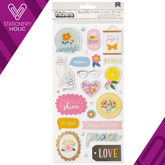 American Crafts - Thickers - Happy At Home