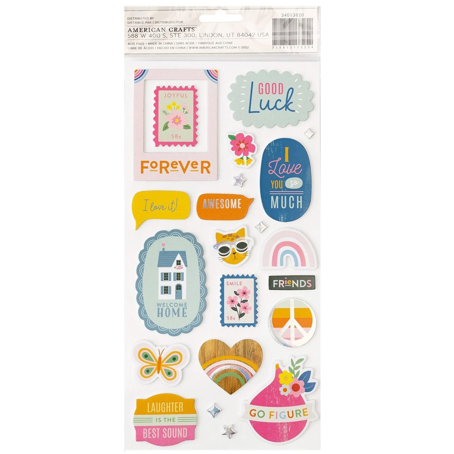 American Crafts - Thickers - Happy At Home