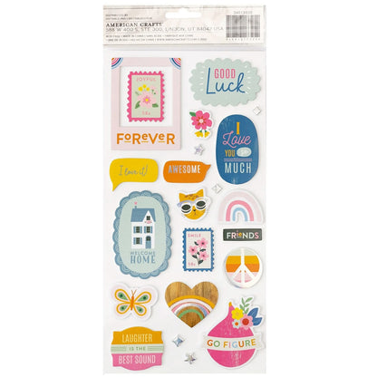 American Crafts - Thickers - Happy At Home