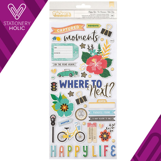 American Crafts - Thickers - Happy Life