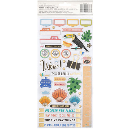 American Crafts - Thickers - Happy Life