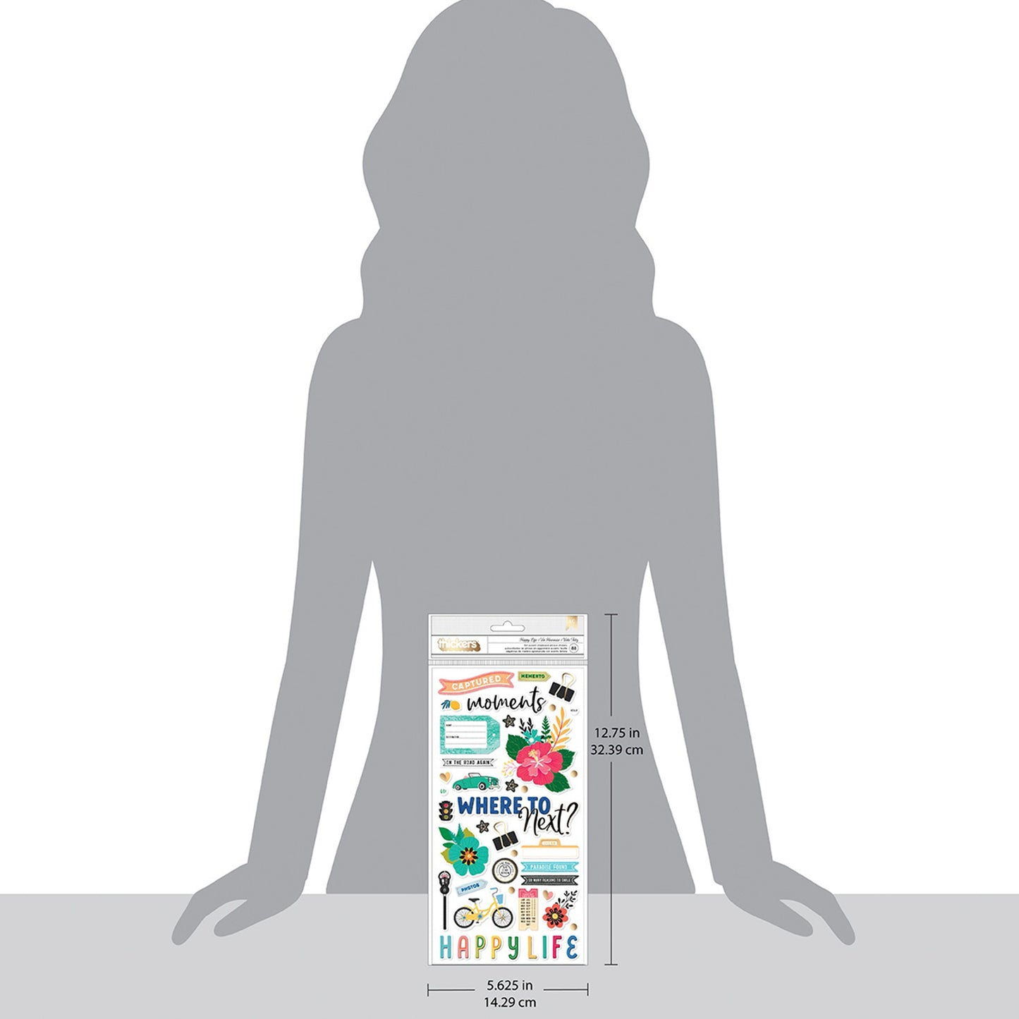 American Crafts - Thickers - Happy Life