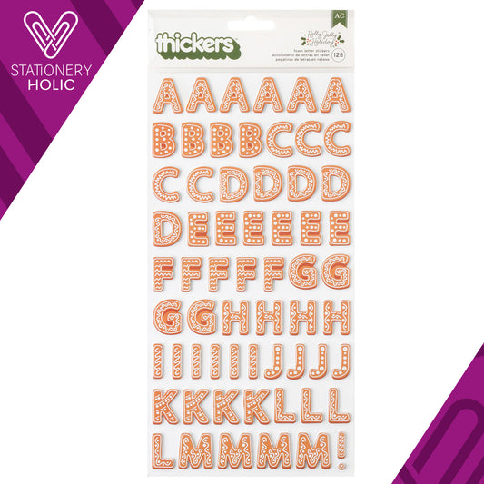 American Crafts - Thickers - Alpha Holly Jolly Holiday
