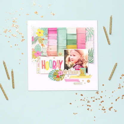 American Crafts - Thickers - Confetti Wishes